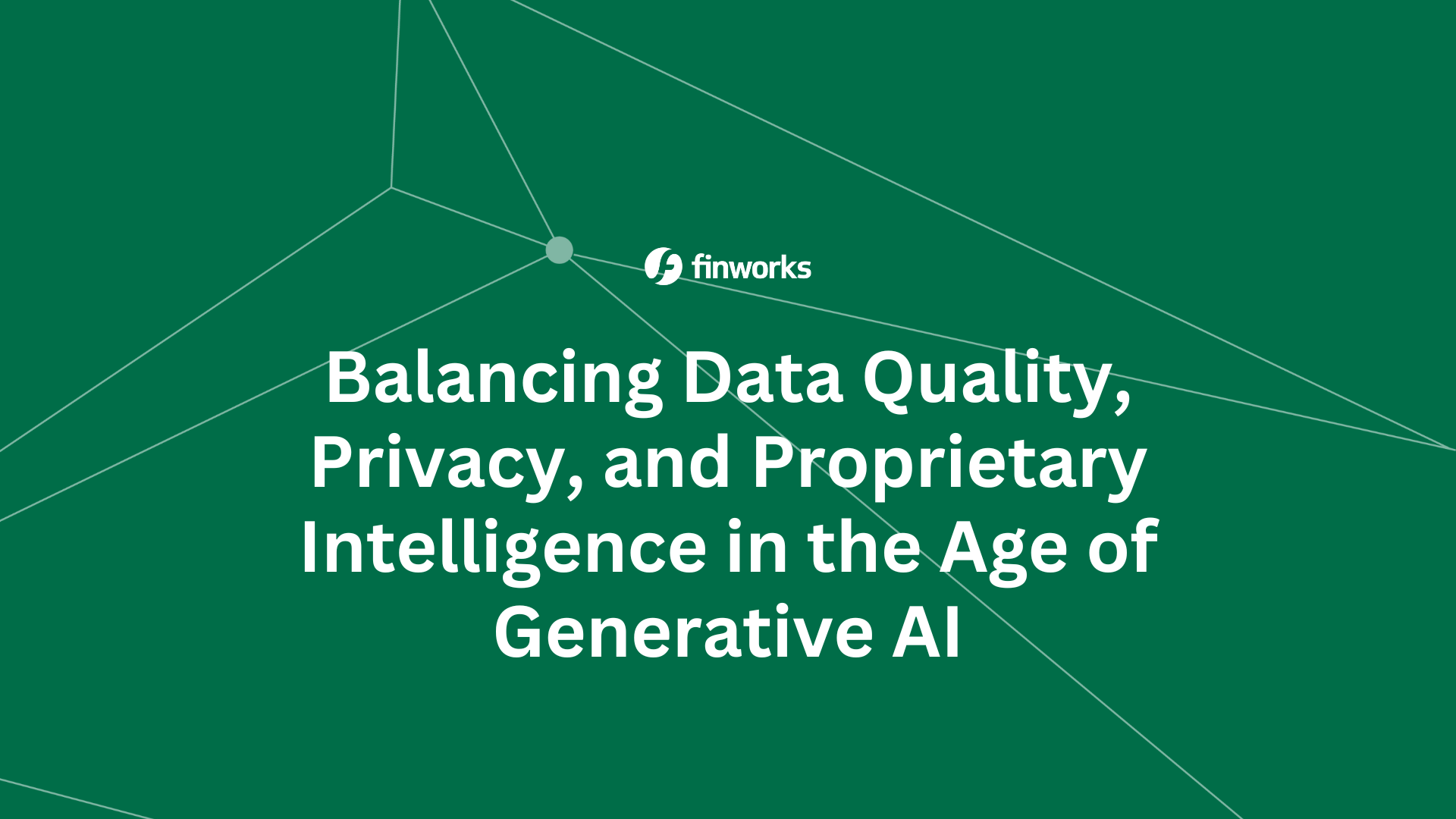 Navigating Data Challenges In Generative AI For Financial Services